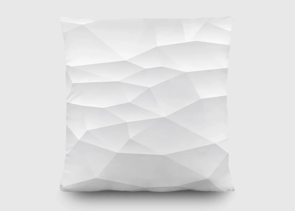 Cushion Geometric Pattern on White, 45 x 45 cm, CN 3616