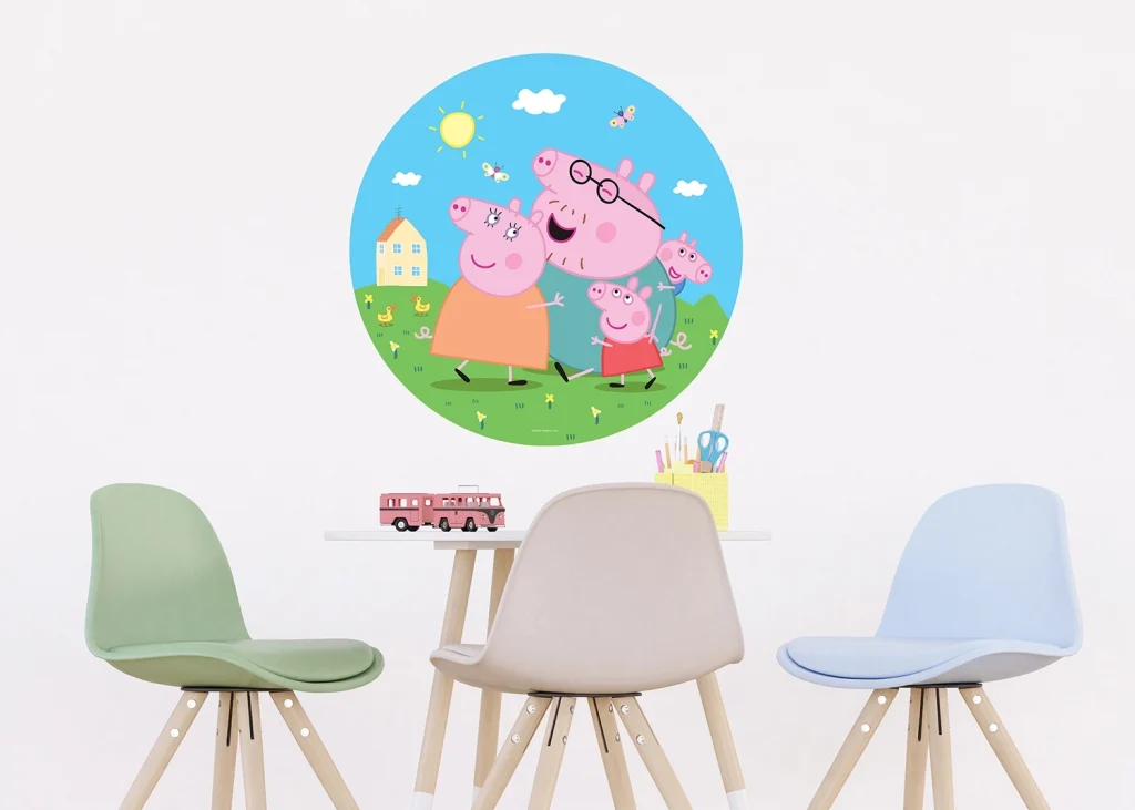 Wall Mural Peppa Pig Classic, 70 x 70 cm, CRD 5809