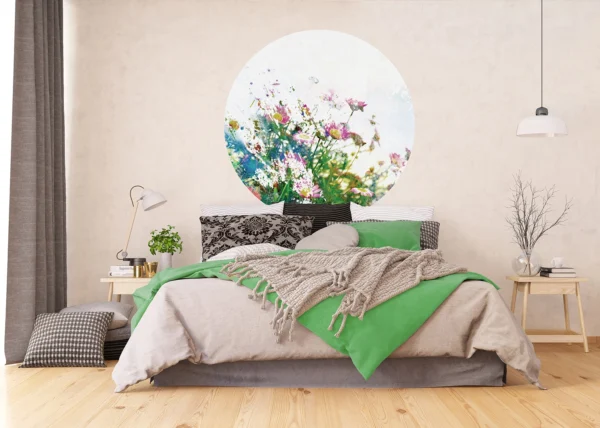 Wall Mural Field Flowers, 140 x 140 cm, CR 3301