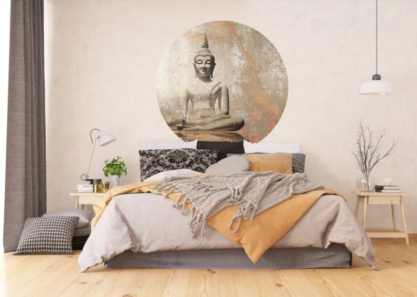 Wall Mural Buddha, 140 x 140 cm, CR 3302