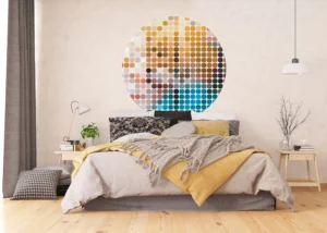 Wall Mural Colorful Geometry, 140 x 140 cm, CR 3324