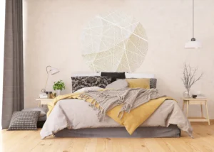 Wall Mural White Paths, 140 x 140 cm, CR 3331