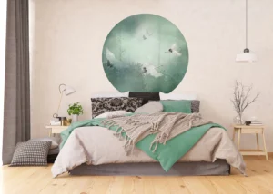 Wall Mural Cranes, 140 x 140 cm, CR 3332