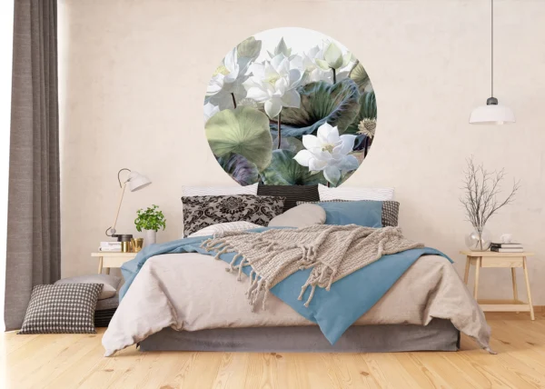 Wall Mural Embossed Flowers, 140 x 140 cm, CR 3334