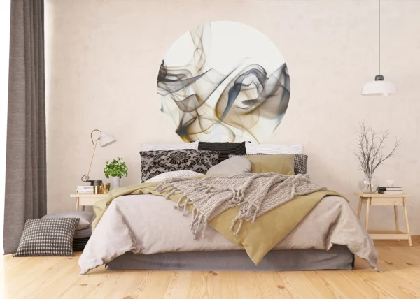 Wall Mural Flowing Smoke, 140 x 140 cm, CR 3336