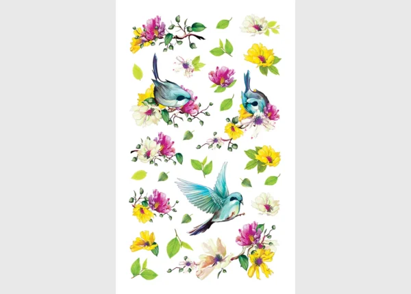 Stickers Birds, 7.5 x 12.3 cm, DKL 350035