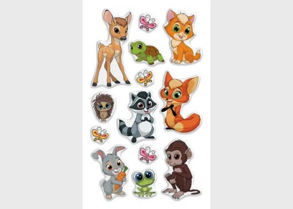 Stickers Animals, 7.5 x 12.3 cm, DKL 350037