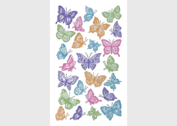 Stickers Butterflies, 7.5 x 12.3 cm, DKL 350056