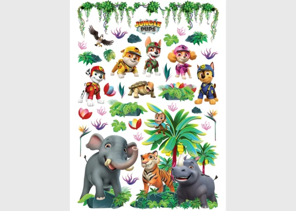 Wall Stickers Paw Patrol Jungle, 42,5 x 65 cm, DKM 1675