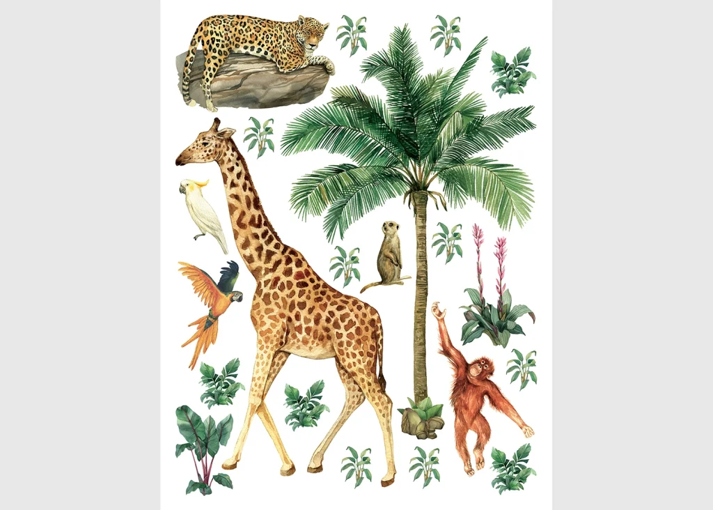 Wall Stickers Jungle 2, 65 x 85 cm, DK 2329