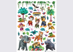 Wall Stickers Paw Patrol Jungle, 65 x 85 cm, DK 2365