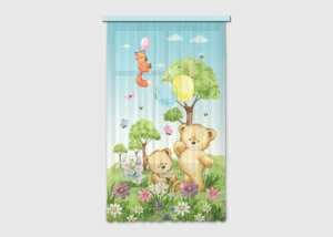 Curtain Cute Bears, 140 x 245 cm, FCSL 7183