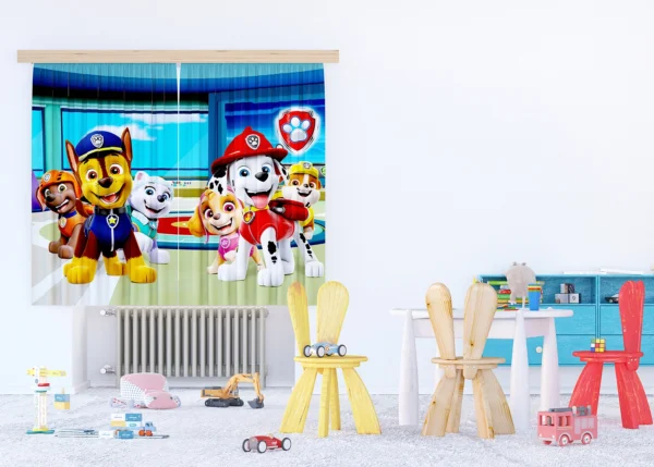 Curtain Paw Patrol Station, 180 x 160 cm, FCSXL 4388