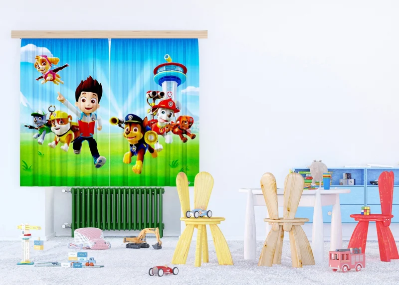 Curtain Paw Patrol Rush to Rescue, 180 x 160 cm, FCSXL 4389