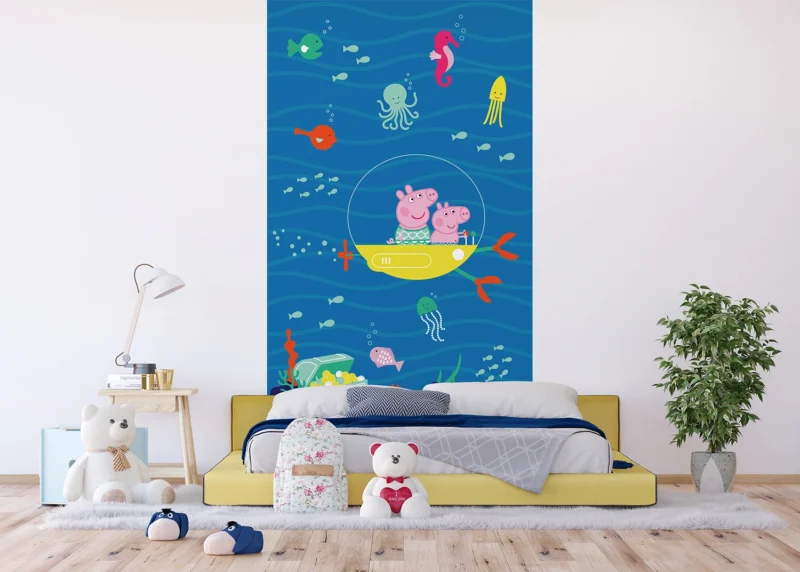 Wall Mural Peppa Pig Sea, 150 x 270 cm, FTD2P 5617