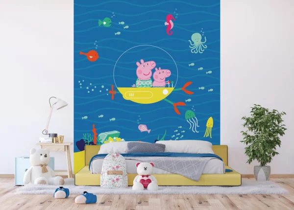 Wall Mural Peppa Pig Sea, 225 x 270 cm, FTD3P 5171