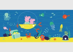 Wall Mural Peppa Pig Sea, 170 x 75 cm, FTDNH 5521