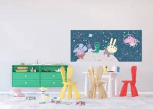 Wall Mural Peppa Pig in Space, 170 x 75 cm, FTDNH 5523