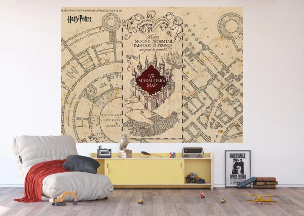 Wall Mural Harry Potter Marauder's Map, 252 x 182 cm, FTDXL 1977