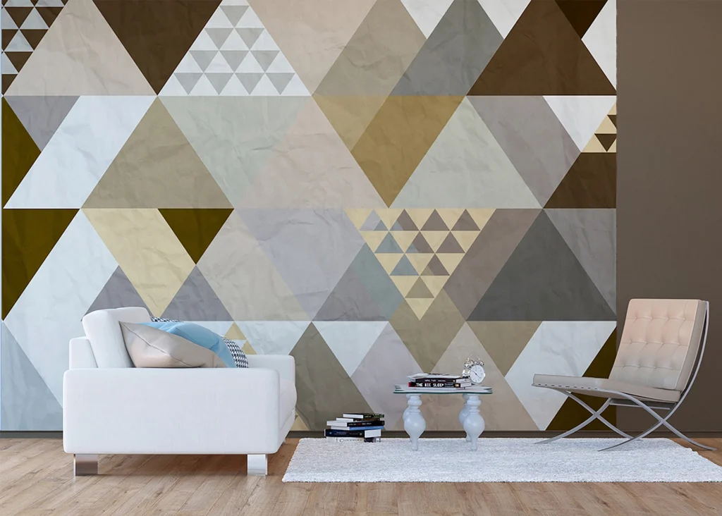 Wall Mural Triangles, 375 x 270 cm, FTNS 1256