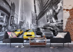 Wall Mural Yellow Cab, 375 x 270 cm, FTNS 2474