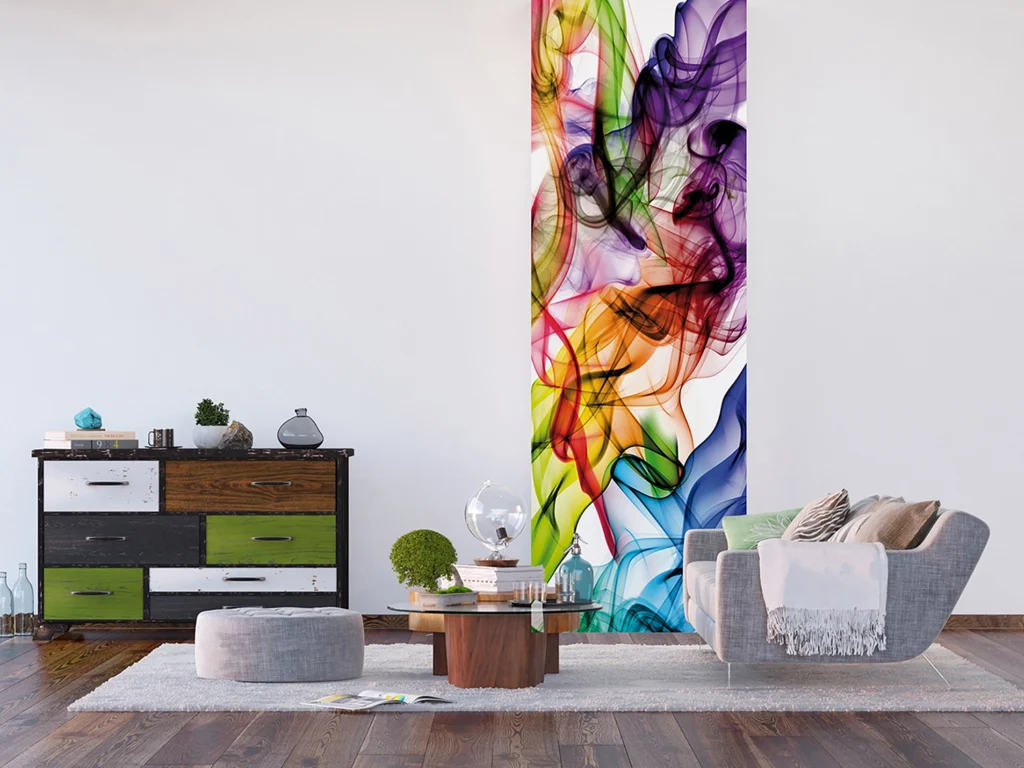 Wall Mural Colorful Smoke, 90 x 270 cm, FTNVL 3703