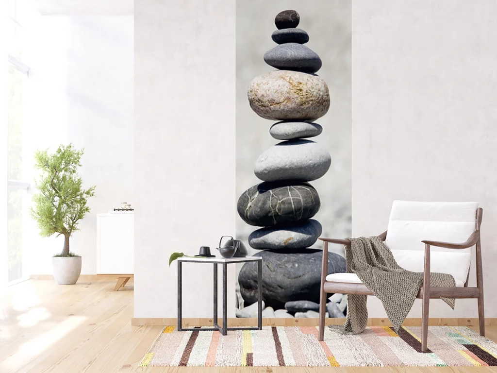 Wall Mural Stone Pyramid, 90 x 270 cm, FTNVL 3707