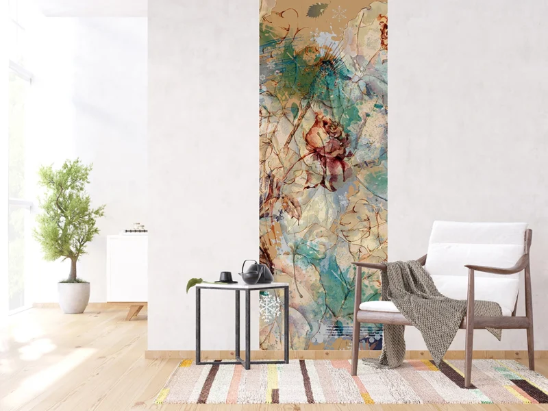 Wall Mural Abstract Flower, 90 x 270 cm, FTNVL 3710