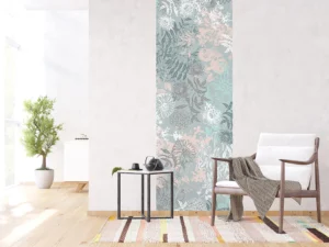 Wall Mural Abstract Flowers, 90 x 270 cm, FTNVL 3714