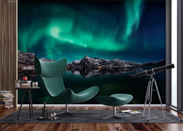 Wall Mural Northern Lights, 375 x 270 cm, FTNXXL 3003