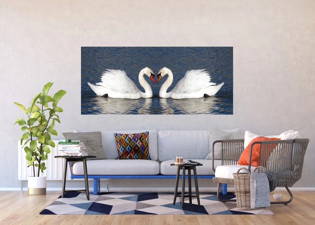 Wall Mural Swans, 202 x 90 cm, FTNH 2708