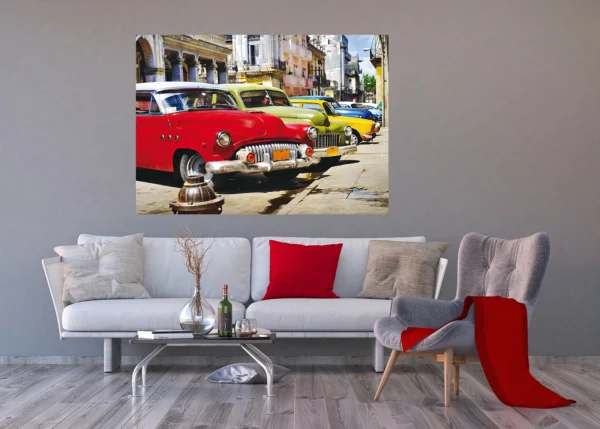 Wall Mural Cuban Cars, 160 x 110 cm, FTNM 2603