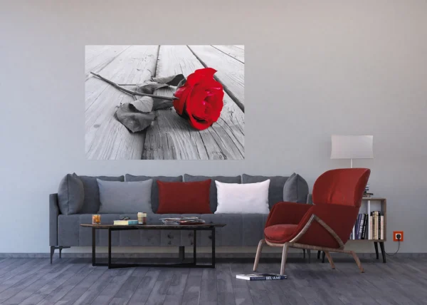 Wall Mural Red Rose, 160 x 110 cm, FTNM 2619