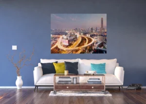 Wall Mural Night City, 160 x 110 cm, FTNM 2680