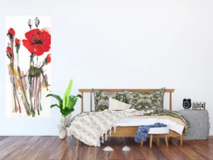 Wall Mural Poppies, 90 x 202 cm, FTNV 2829