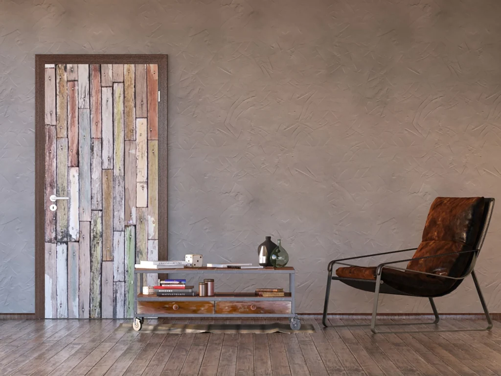 Wall Mural Rusty Wood Planks, 90 x 202 cm, FTNV 2922