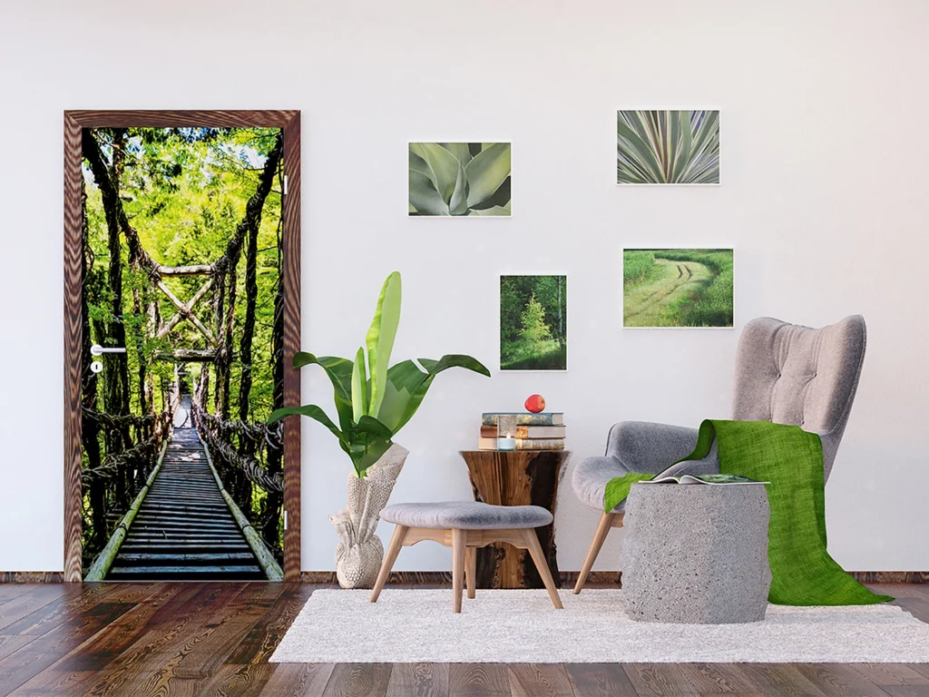 Wall Mural Jungle Bridge, 90 x 202 cm, FTNV 2937