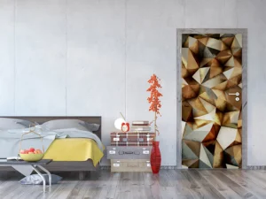 Wall Mural Bronze 3D, 90 x 202 cm, FTNV 2939