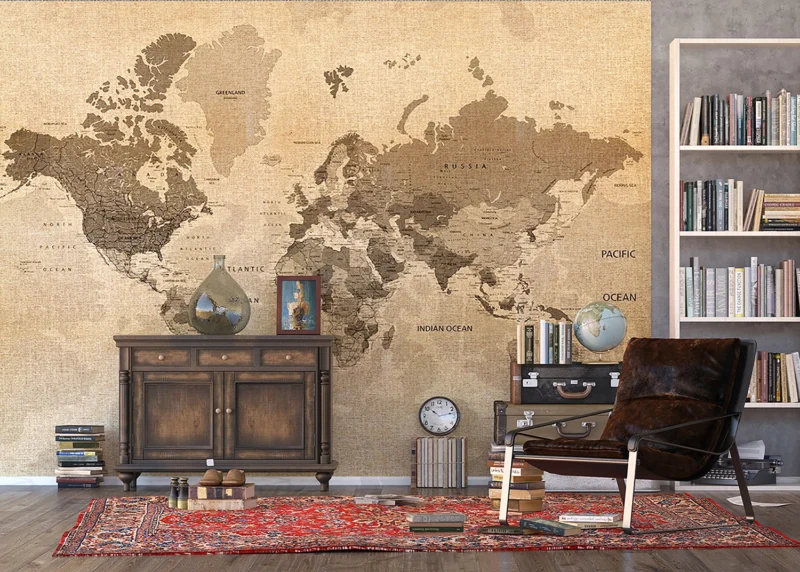 Wall Mural Map, 375 x 270 cm, FTNXXL 1215