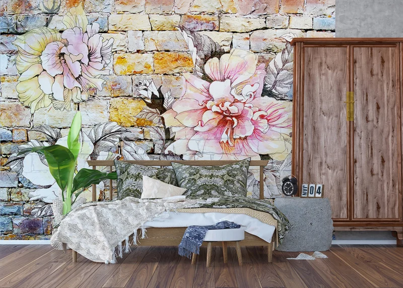 Wall Mural Flowers, 375 x 270 cm, FTNXXL 1227