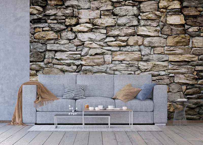 Wall Mural Stacked Stones, 375 x 270 cm, FTNXXL 1228