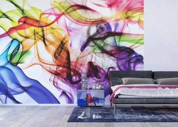 Wall Mural Colorful Smoke, 375 x 270 cm, FTNXXL 1243