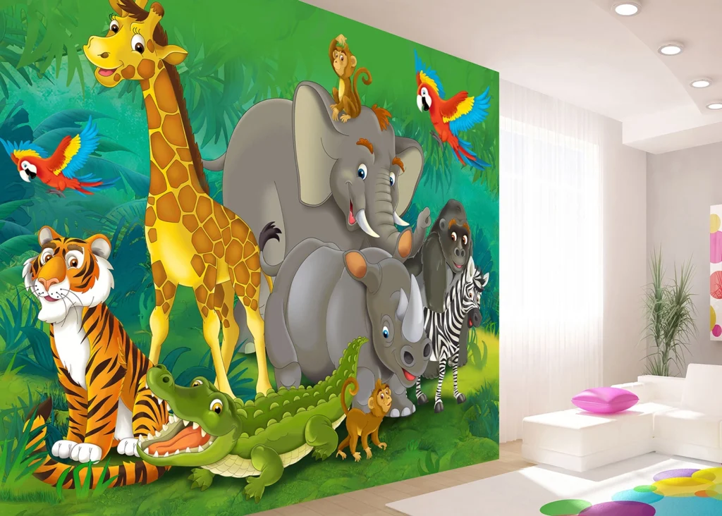 Wall Mural Jungle Animals, 375 x 270 cm, FTNXXL 2420