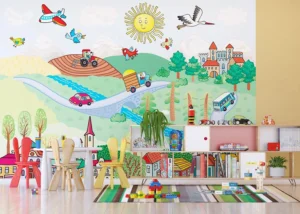 Wall Mural Countryside, 375 x 270 cm, FTNXXL 2483