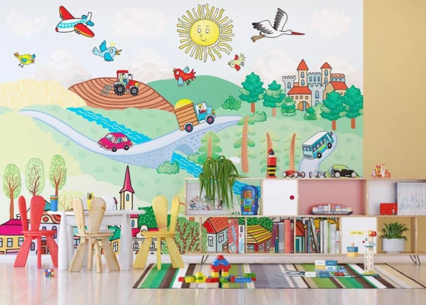 Wall Mural Countryside, 375 x 270 cm, FTNXXL 2483