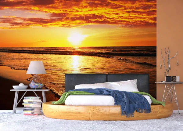 Wall Mural Ocean Sunset, 375 x 270 cm, FTNXXL 2487