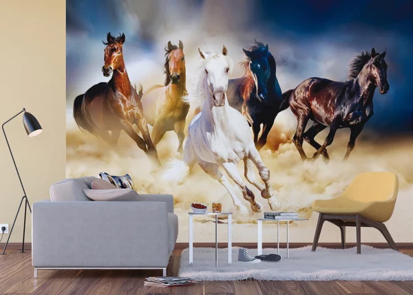 Wall Mural Horses, 375 x 270 cm, FTNXXL 1239