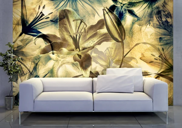 Wall Mural Abstract Flowers, 360 x 256 cm, FTS 0132