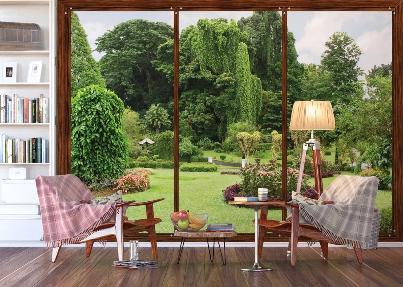 Wall Mural Window to Garden, 360 x 254 cm, FTS 1314