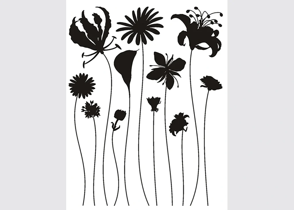 Wall Sticker Flowers, 65 x 85 cm, F 0441